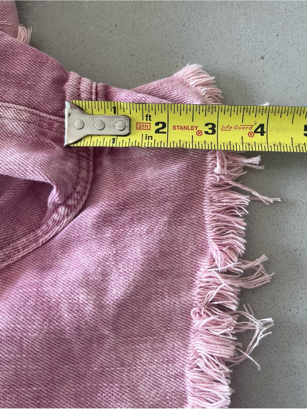 NWT Free People See You Sometime Denim Pink Cut Off Shorts Belted Fray Hem XL - Picture 11 of 11